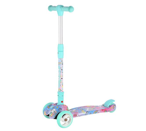 Самокат дитячий триколісний NILS FUN HLB15A м'ятний