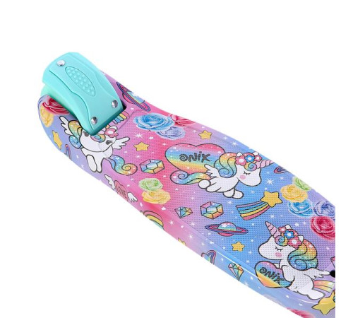 Самокат дитячий триколісний NILS FUN HLB15A м'ятний