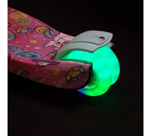 Самокат дитячий триколісний NILS FUN HLB15A м'ятний