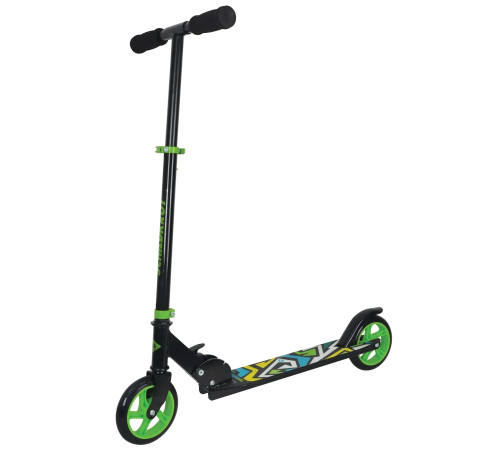 Самокат Schildkröt City Scooter RunAbout 145, чорно-зелений