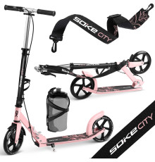 Hulajnoga Soke City czarno - różowa