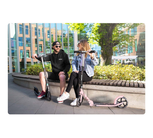 Hulajnoga Soke City czarno - różowa