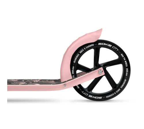 Hulajnoga Soke City czarno - różowa