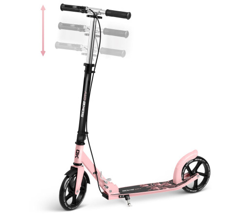 Hulajnoga Soke City czarno - różowa