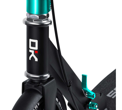 Самокат Soke City 1590 чорно-бірюзовий