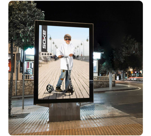 Самокат Soke City 1612 сірий