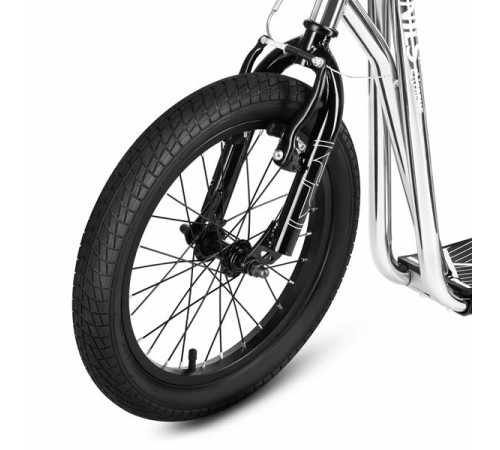 Самокат NILS EXTREME WH10121, чорно-сірий