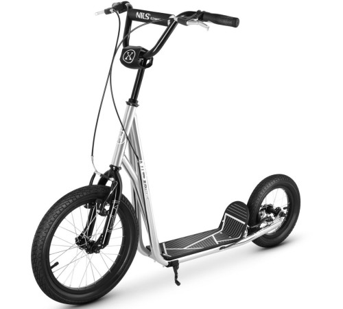 Самокат NILS EXTREME WH10121, чорно-сірий