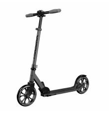 Самокат HUDORA BigWheel Up 200, чорно-сірий