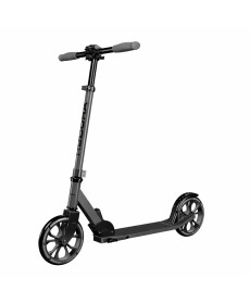 Самокат HUDORA BigWheel Up 200, чорно-сірий