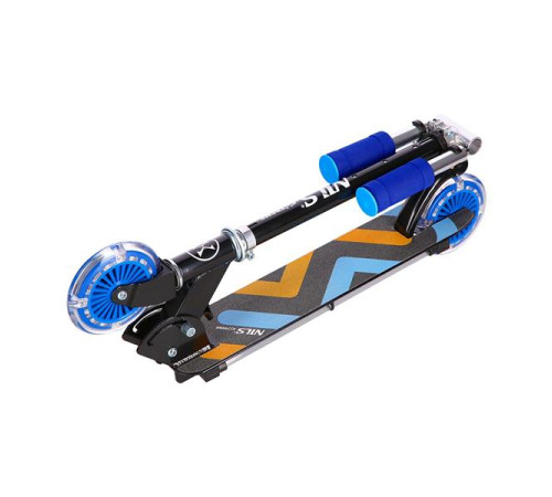 Самокат складний Nils Extreme HD025, чорно-синій