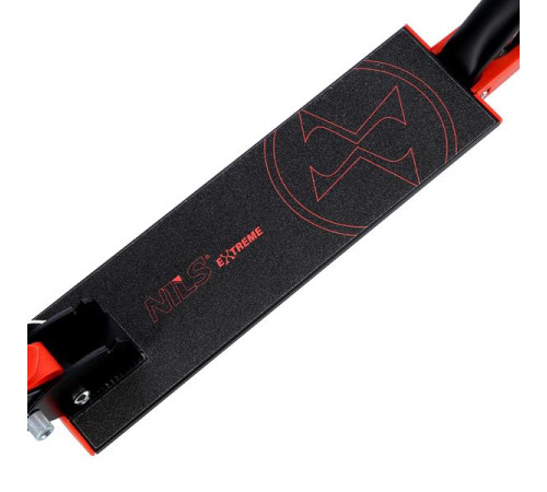 Самокат складний Nils Extreme HD120L, чорно-червоний