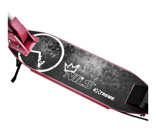 Самокат складний Nils Extreme HM122, сіро-рожевий