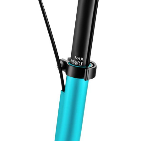 Самокат складний Nils Extreme HM124T, чорно-блакитний