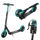 Самокат складний NILS EXTREME HM181T, чорно-зелений