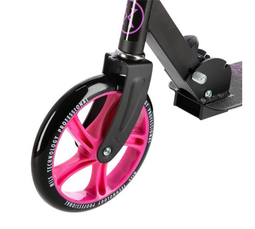 Самокат складний Nils Extreme HM603, чорно-рожевий