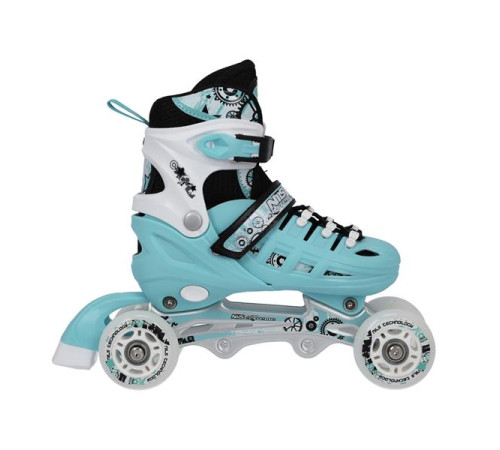 Роликові ковзани 4в1 NILS EXTREME NH10905 розмір M 35-38, блакитні