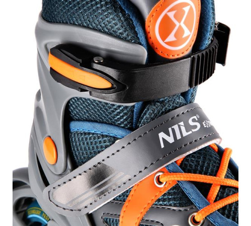 Роликові ковзани NILS EXTREME NJ1828A розмір M(35-38) сіро-помаранчевий Роликові ковзани NILS EXTREME NJ1828A розмір M(35-38) сіро-помаранчевий