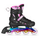 Роликові ковзани 4в1 NILS EXTREME NH10905 розмір L 39-42, чорно-рожеві