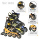Роликові ковзани NILS EXTREME NA11010 розм. L (39-42) чорно-сині
