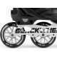 Роликові ковзани Blackwheels Dynamic M - розмір 35-38, чорні
