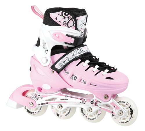 Роликові ковзани 4в1 NILS EXTREME NH10905 розмір M 35-38, рожеві