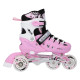Роликові ковзани 4в1 NILS EXTREME NH1090 розмір S 31-34, рожеві