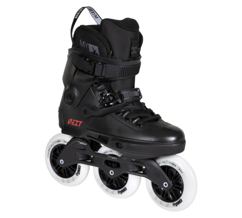 Роликові ковзани Powerslide Next Core Black 110 Trinity розмір 38-39 Роликові ковзани Powerslide Next Core Black 110 Trinity розмір 38-39