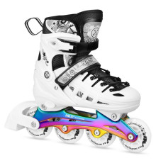 Роликові ковзани 4в1 NILS EXTREME NH10905 розмір L 39-42, чорно-білі