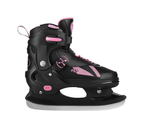Роликові ковзани 2в1 NILS EXTREME NH382 розмір XS 28-31, чорно-рожеві
