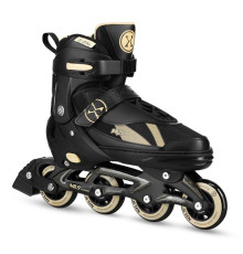 Роликові ковзани 2в1 NILS EXTREME NH382 розмір S 32-35, чорно-золотисті