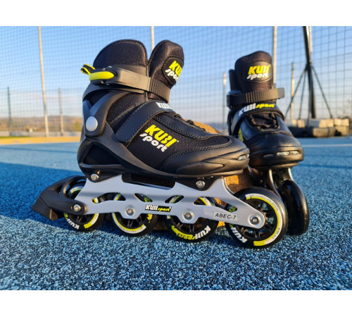 Роликові ковзани KUBISPORT розмір 43, чорно-жовті