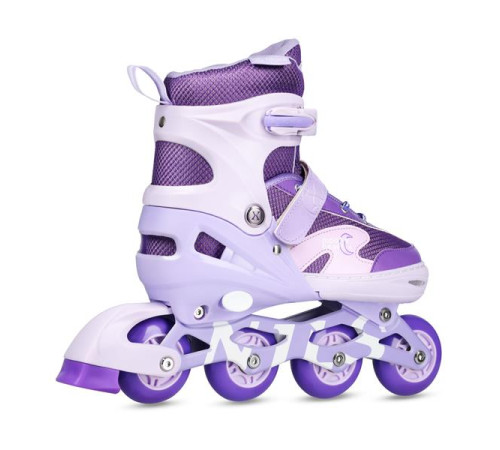 Роликові ковзани з комплектом захисту NILS EXTREME Moonbeam NA0189 розмір L 39-42, фіолетові