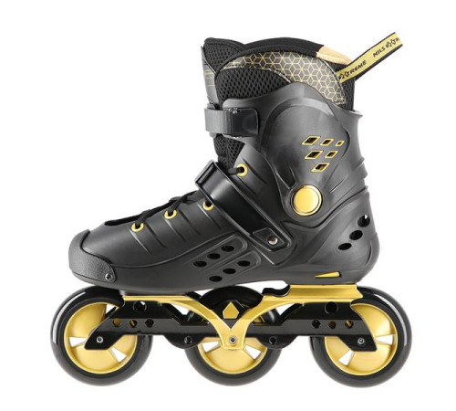 Роликові ковзани розмір 35 NILS EXTREME SLALOM NA20006 чорно-золотий Роликові ковзани розмір 35 NILS EXTREME SLALOM NA20006 чорно-золотий