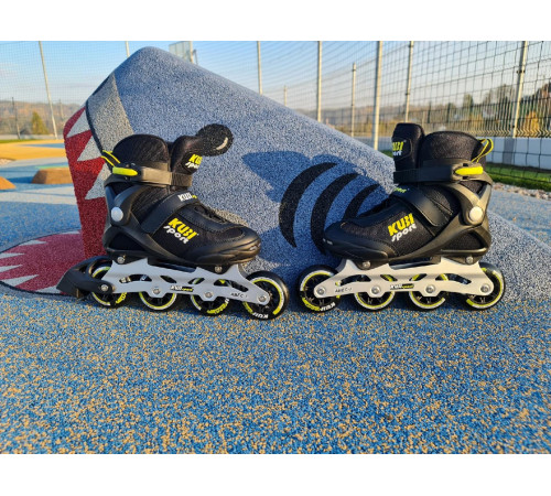 Роликові ковзани KUBISPORT розмір 46, чорно-жовті