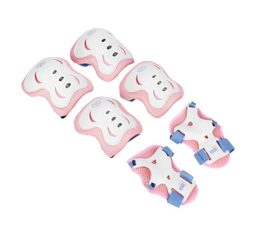 Роликові ковзани з комплектом захисту NILS EXTREME Moonbeam NA0189 розмір L 39-42, блакитно-рожеві