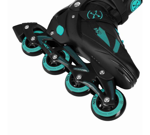 NH382 IN-LINE SKATES/HOCKEY ICE SKATES SET 2IN1 ENZO GREEN SIZE L(40-43) NILS EXTREME