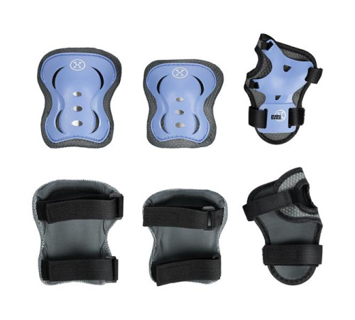 Роликові ковзани з комплектом захисту NILS EXTREME Moonbeam NA0189 розмір S 31-34, чорно-сині