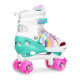 NQ0187 LED ROLLER SKATES RAINBOW SIZE. L(39-41) NILS EXTREME