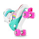 NQ0187 LED ROLLER SKATES RAINBOW SIZE. L(39-41) NILS EXTREME
