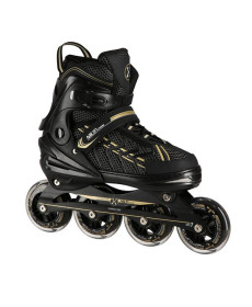 Роликові ковзани NILS EXTREME NA1128 розмір L 39-42, чорно-золотисті
