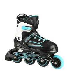 Роликові ковзани NILS EXTREME NA1169A розмір M 35-38, чорно-блакитні