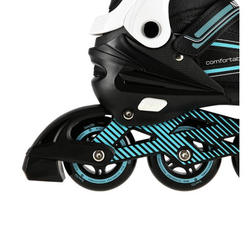 Роликові ковзани NILS EXTREME NA1169A розмір M 35-38, чорно-блакитні