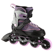 Роликові ковзани NILS EXTREME NA11008 розмір M 35-38,чорно-фіолетові