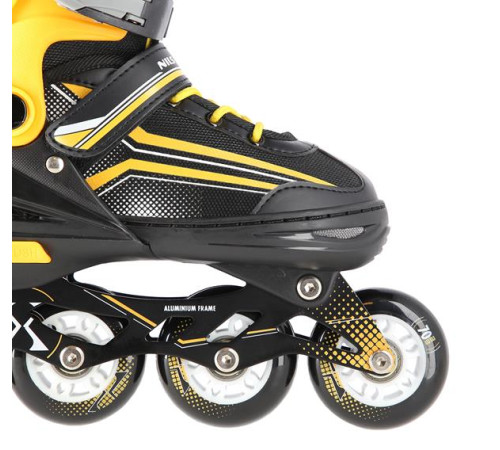 Роликові ковзани 2в1 NILS EXTREME NH18190 розмір M 34-38, чорно-жовті
