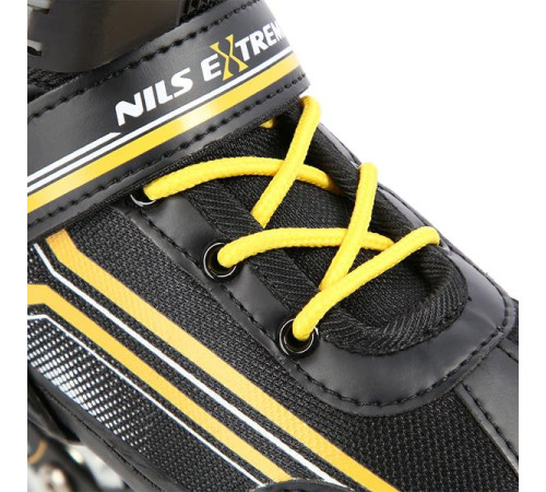 Роликові ковзани 2в1 NILS EXTREME NH18190 розмір M 34-38, чорно-жовті