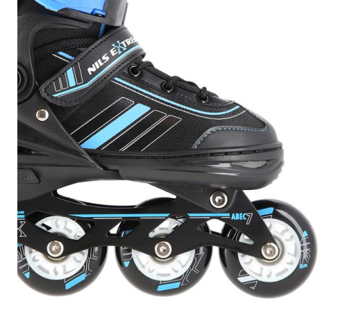 Роликові ковзани 2в1 NILS EXTREME NH18191 розмір M 34-38, чорно-сині