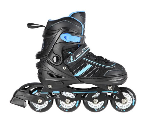 Роликові ковзани 2в1 NILS EXTREME NH18191 розмір L 39-42, чорно-сині