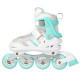 Роликові ковзани 2в1 NILS EXTREME NH18191 розмір M 34-38, біло-блакитні