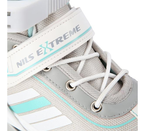 Роликові ковзани 2в1 NILS EXTREME NH18191 розмір M 34-38, біло-блакитні